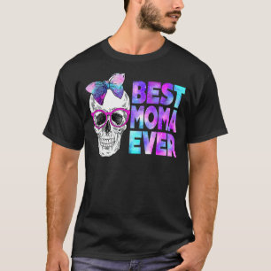 Camiseta Melhor Moma Ever Caveira, Tie Galaxy, Arco Rosa