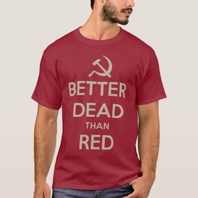 CAMISETA MELHOR MORTO DO QUE VERMELHO (Frente)