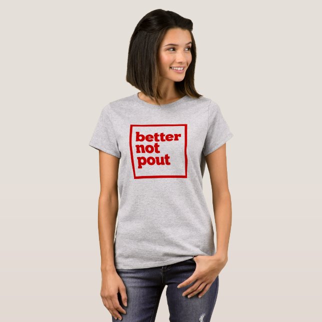 Camiseta Melhor Não Pout. (Frente Completa)