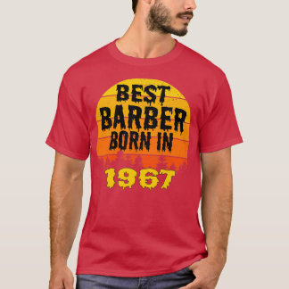 Camiseta Melhor Nascer De Barber Na Vintage De Aniversário 
