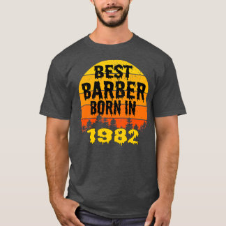 Camiseta Melhor Nascer De Barber Na Vintage De Aniversário 