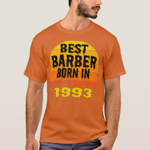 Camiseta Melhor Nascer De Barber Na Vintage De Aniversário