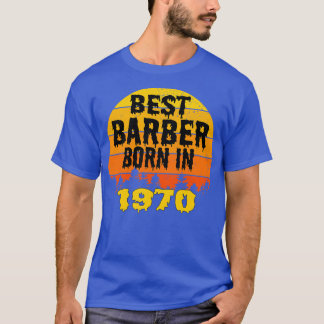 Camiseta Melhor Nascer De Barber Na Vintage De Aniversário 