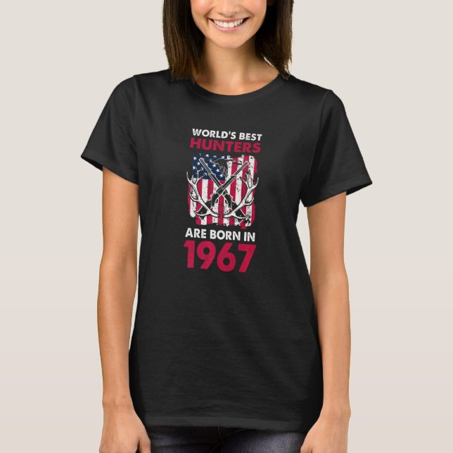 Camiseta Melhor Nascer De Caçadores Em 1967 Caçando Deer Am (Frente)