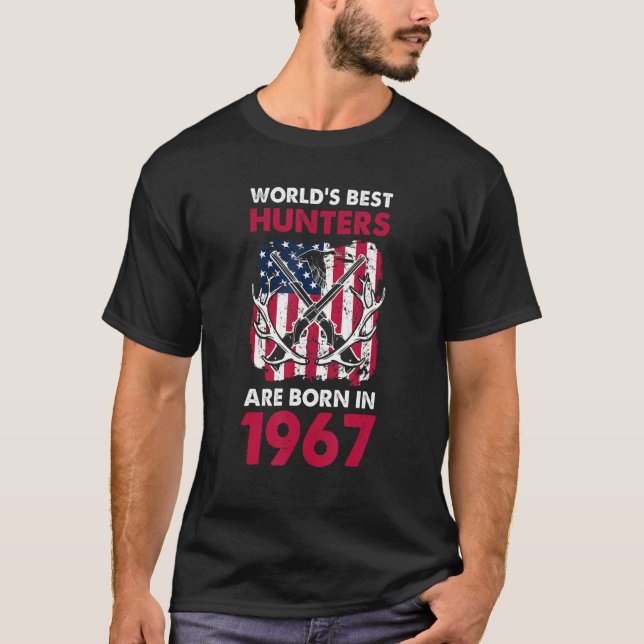Camiseta Melhor Nascer De Caçadores Em 1967 Caçando Deer Am (Frente)