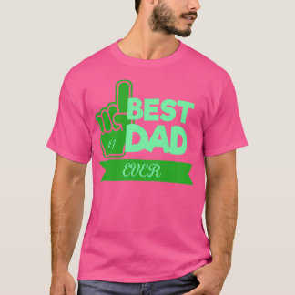 Camiseta melhor neon verde pai