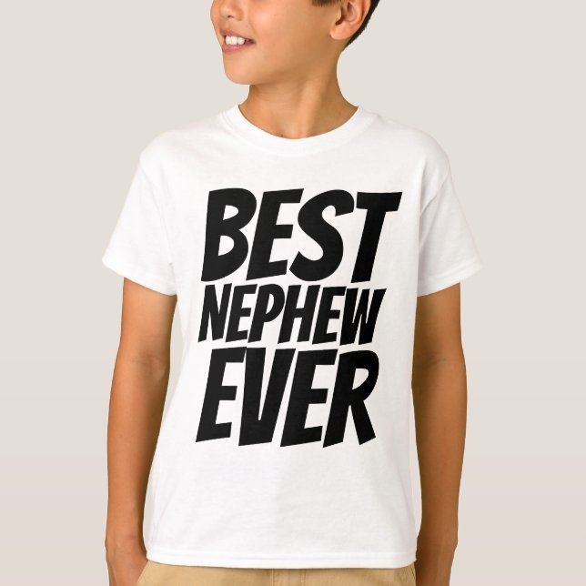 Camiseta MELHOR NEPHEW NUNCA Kids T-shirts (Frente)