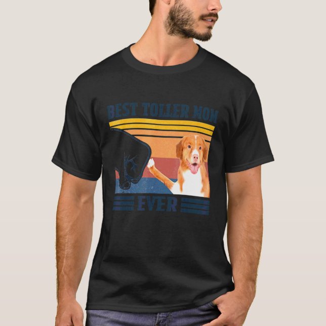 Camiseta Melhor Nova Escotia Duck Tolice Mãe De Retriever (Frente)
