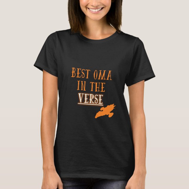 Camiseta Melhor Oma no Verso (Frente)