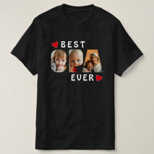 Camiseta Melhor Opa Negra 3 Fotocolagem Personalizada