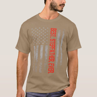 Camiseta Melhor Padrasto Pavilhão Americano Camo Padre S.vi
