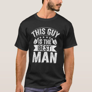 Camiseta Melhor Padrinho de casamento de Casamento de Homem