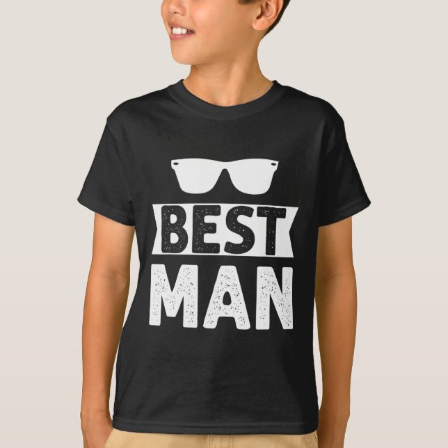 Camiseta Melhor Padrinho de casamento De Casamento Homem So (Frente)