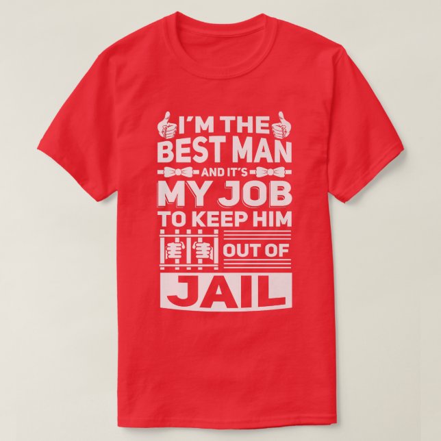 Camiseta Melhor Padrinho de casamento De Casamento Homem So (Frente do Design)
