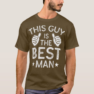 Camiseta Melhor Padrinho de casamento De Casamento Homem So