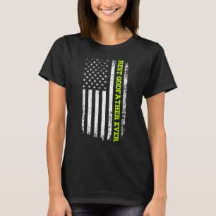 Camiseta Melhor Padrinho de Sempre 4 de Julho Bandeira Amer
