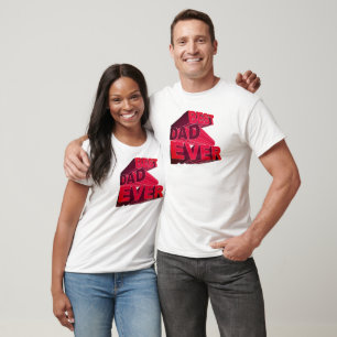 Camiseta Melhor pai 3D corajoso nunca