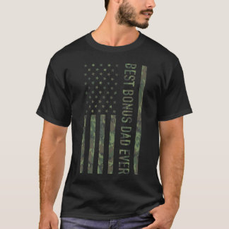 Camiseta Melhor Pai Adicional de Todos EUA Militar American
