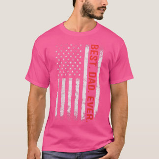 Camiseta Melhor Pai Alguma Vez Mostra Bandeira Americana Of