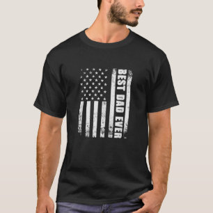 Camiseta Melhor Pai Alguma Vez Nos EUA Bandeira Vintage Pai