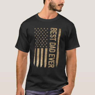 Camiseta Melhor Pai Americano Bandeira Camo Pai