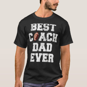 Camiseta Melhor Pai Americano de Treinador de Futebol