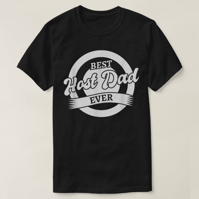 Camiseta Melhor Pai Anfitrião (Frente do Design)