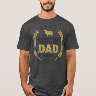 Camiseta Melhor Pai Australiano De Pastores Já Cachorro Aus