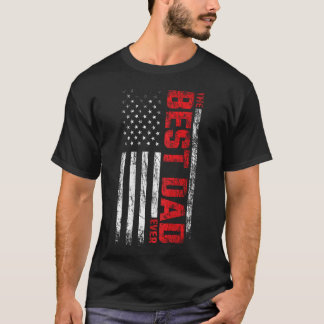 Camiseta Melhor Pai - Bandeira Americana nas Costas - Melho