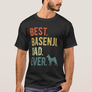 Camiseta Melhor Pai Basenji Nunca Pai Cachorro Dia dos Pais