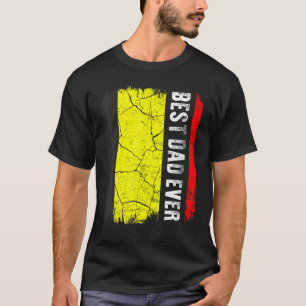 Camiseta Melhor Pai Belga - Dia de os pais De Bandeira Da B