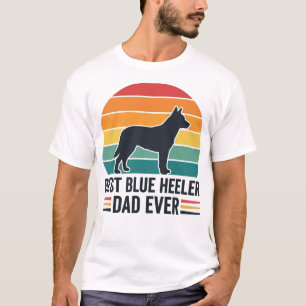 Camiseta Melhor Pai Blue Heeler de Todos os Tempos Design d