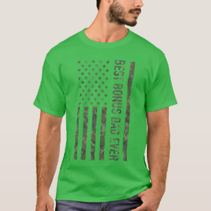 Camiseta Melhor Pai Bonus de Sempre Camuflagem Militar dos