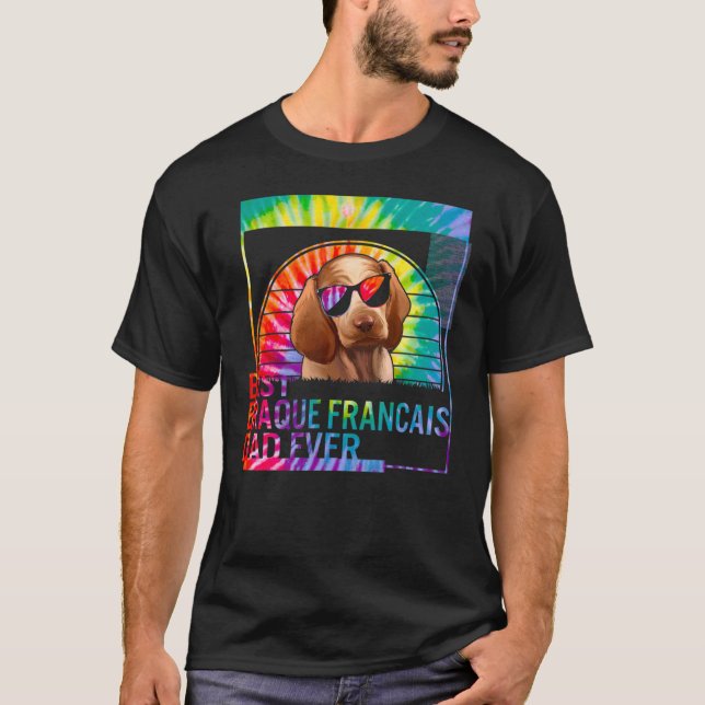 Camiseta Melhor Pai Braque Francês pai de cão para homem Cã (Frente)