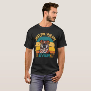 Camiseta Melhor Pai Buldogue Nunca