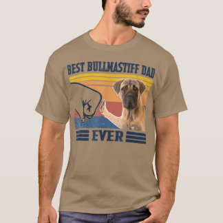 Camiseta Melhor Pai Bullmastiff De Cão Engraçado Gordura