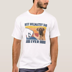 Camiseta Melhor Pai Bullmastiff De Cão Engraçado Gordura