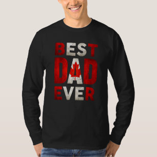 Camiseta Melhor Pai Canadiano De Dia de os pais Do Canadá