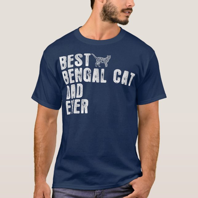Camiseta Melhor PAI CAT BENGAL Nunca (Frente)