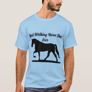 Camiseta Melhor Pai Cavalo Andando Nunca