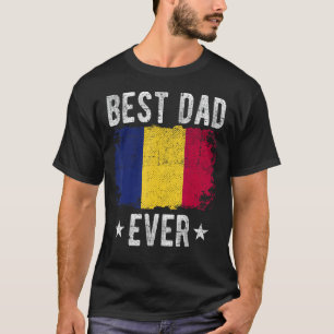 Camiseta Melhor Pai Chadiano de Bandeira do Chade do Pai
