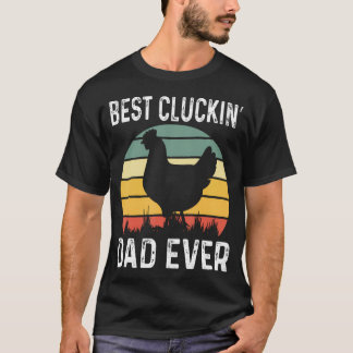Camiseta Melhor Pai Cluckin de Todos Galinha Papai Pai Pais
