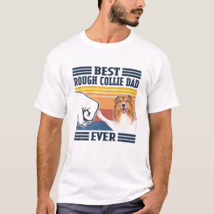 Camiseta Melhor Pai Collie Combustível De Cachorro Engraçad