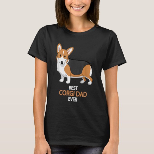 Camiseta Melhor Pai Corgi (Frente)