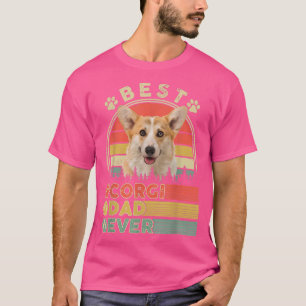 Camiseta Melhor Pai Corgi De Cachi De Cachorro Galsh Corgi