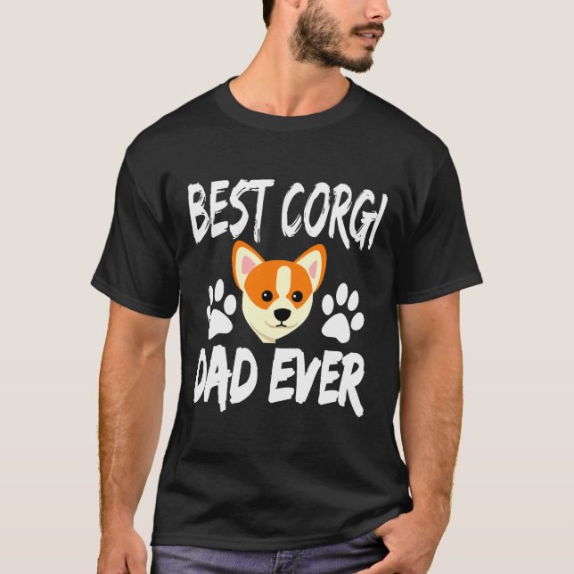 Camiseta Melhor Pai Corgi Ever 584 (Frente)