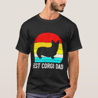 Camiseta Melhor Pai Corgi para Pai Corgi