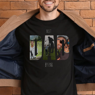Camiseta Melhor Pai Da Colagem De Fotos Par Golfer Personal