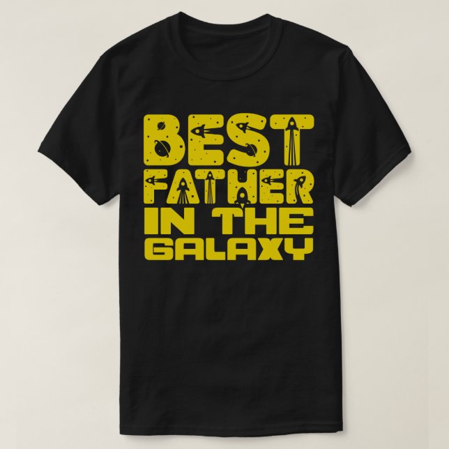 Camiseta Melhor Pai Da Galáxia (Frente do Design)