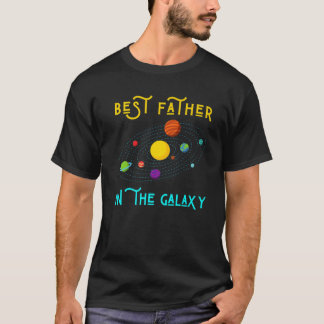 Camiseta Melhor Pai Da Galáxia Engraçado, Via Látea, Pai Sc